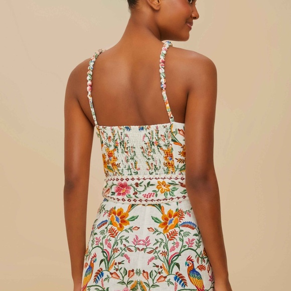 Farm Rio Off-White Delicate Forest Romper - Picture 6 of 7